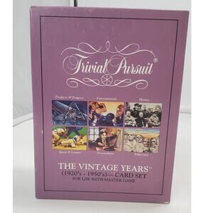 TRIVIAL PURSUIT 1989 THE VINTAGE YEARS 1920's -1950's No. 6016, Expansion Set